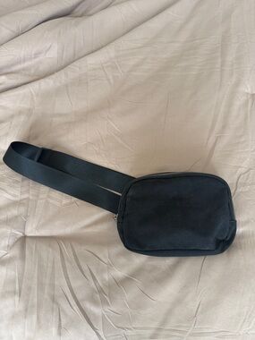 Black Crossbody Waist Bag